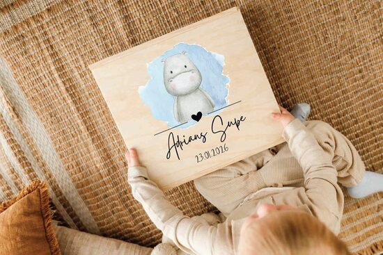 Atmiņu kaste ar nīlzirgu 